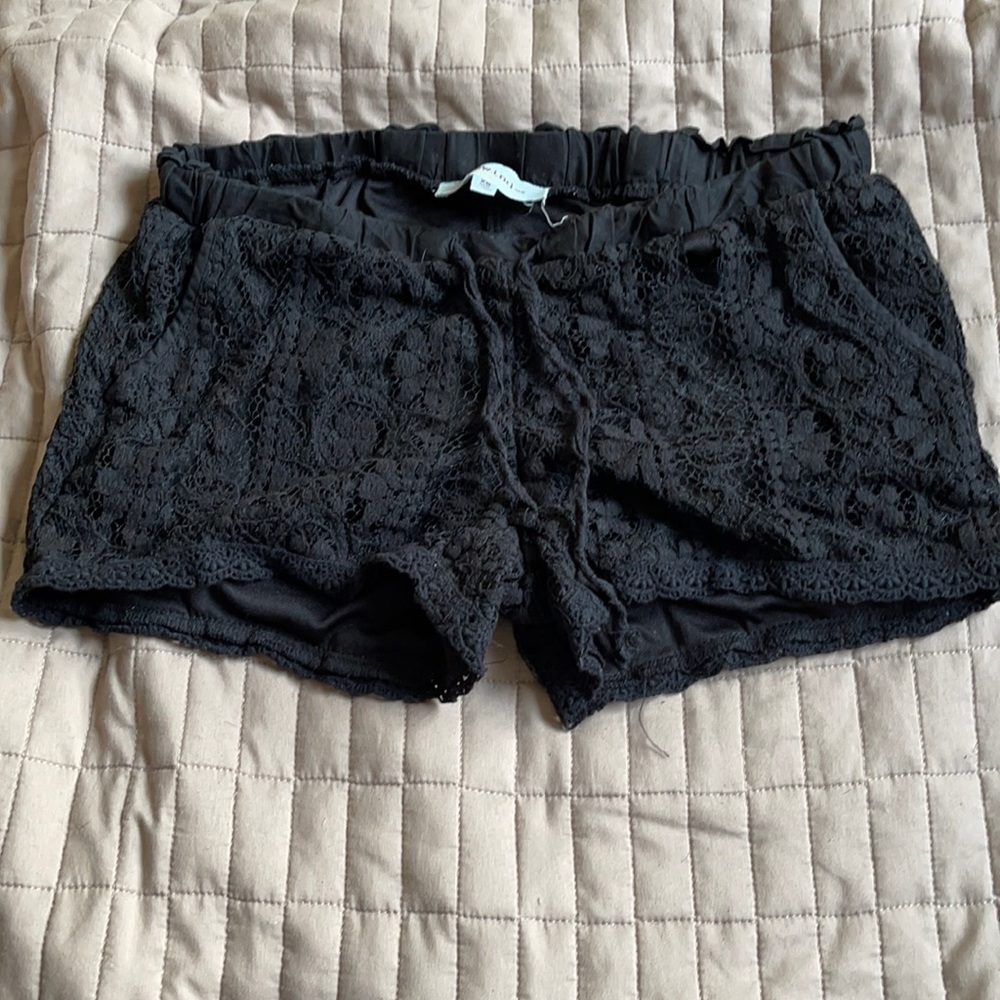 NWOT Black Lace shorts
